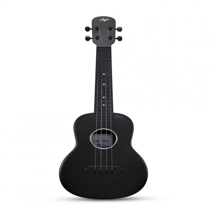 N1 Composite Carbon Fiber Ukulele Smooth Neck 12-fret Strings Portable Lightweight Musical Instrument For Professional Beginner Black