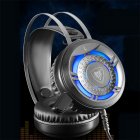 N1 Wired Gaming Headphone Deep Bass Game Earphone Stereo Surrounded Foldable LED Headphones with Microphone  black