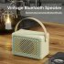 N10 Retro Bluetooth Speaker Wireless Portable Mini Radio Aux Subwoofer Home Small Speaker pink