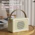 N10 Retro Bluetooth Speaker Wireless Portable Mini Radio Aux Subwoofer Home Small Speaker yellow
