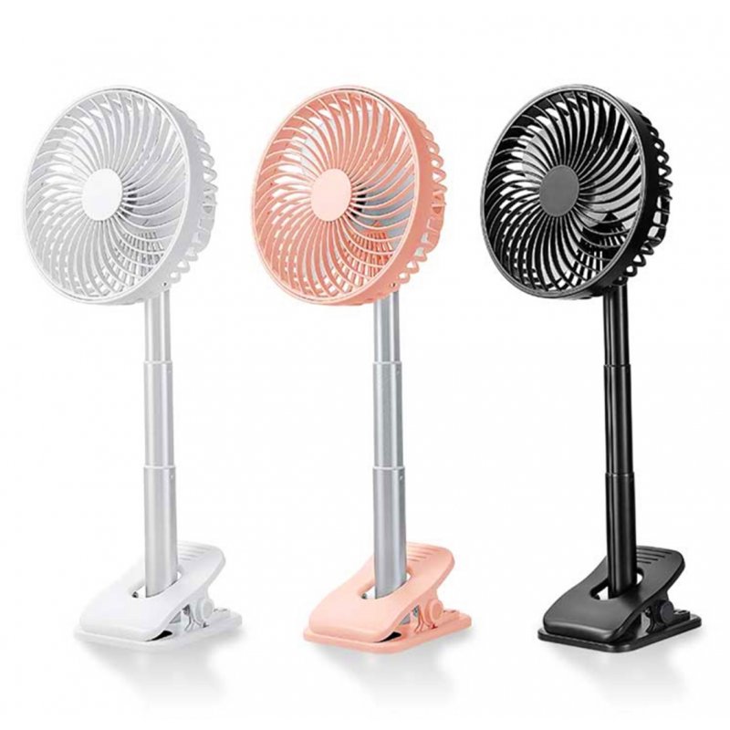 Silent Mini Fan Electric USB Charging Telescopic Stand Fan for Home Office 