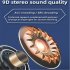 N35 Luminous Gaming Headset Bluetooth compatible 5 2 Binaural In ear Low latency Cool Gaming Headphone Earbuds Black