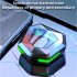 N35 Luminous Gaming Headset Bluetooth compatible 5 2 Binaural In ear Low latency Cool Gaming Headphone Earbuds Black
