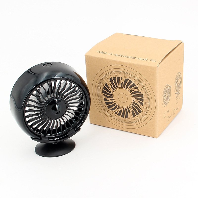 12V Electric Car Fan 360 Degree Rotatable Car Auto Cooling Air Circulator Fan 