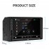 N6 Double Din Car Stereo 7 Inch Touch Screen Car Audio Radio Car MP5 MP3 Player Black