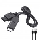 N64 To Hdmi-compatible Converter Game Adapter Compatible For Nintend N64/snes Plug-play 1080p Adapter black