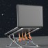 N8 Laptop Stand Aluminum Alloy Computer Folding Riser Adjustable Laptops PC Tabletop Mount For Notebook Tablet Computer N3 Black
