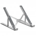 N8 Laptop Stand Aluminum Alloy Computer Folding Riser Adjustable Laptops PC Tabletop Mount For Notebook Tablet Computer N3 silicone silver
