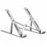 N8 Laptop Stand Aluminum Alloy Computer Folding Riser Adjustable Laptops PC Tabletop Mount For Notebook Tablet Computer N3 silver