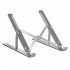 N8 Laptop Stand Aluminum Alloy Computer Folding Riser Adjustable Laptops PC Tabletop Mount For Notebook Tablet Computer N3 silicone silver