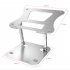 N8 Laptop Stand Aluminum Alloy Computer Folding Riser Adjustable Laptops PC Tabletop Mount For Notebook Tablet Computer N8 silver  die cast paint 