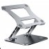 N8 Laptop Stand Aluminum Alloy Computer Folding Riser Adjustable Laptops PC Tabletop Mount For Notebook Tablet Computer N8 silver  die cast paint 