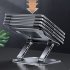 N8 Laptop Stand Aluminum Alloy Computer Folding Riser Adjustable Laptops PC Tabletop Mount For Notebook Tablet Computer N8 gray  die cast paint 