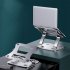 N8 Laptop Stand Aluminum Alloy Computer Folding Riser Adjustable Laptops PC Tabletop Mount For Notebook Tablet Computer XZ05 silver