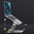 N8 Laptop Stand Aluminum Alloy Computer Folding Riser Adjustable Laptops PC Tabletop Mount For Notebook Tablet Computer N8 silver  oxidized 