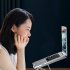 N8 Laptop Stand Ergonomic Laptops Desk Elevator Aluminium Alloy Folding Holder For Notebook Computer Laptop Tablet N8 silver  die cast paint 