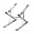 N8 Laptop Stand Ergonomic Laptops Desk Elevator Aluminium Alloy Folding Holder For Notebook Computer Laptop Tablet N8 gray  die cast paint 