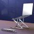 N8 Laptop Stand Ergonomic Laptops Desk Elevator Aluminium Alloy Folding Holder For Notebook Computer Laptop Tablet N8 silver  oxidized 
