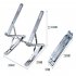 N8 Laptop Stand Ergonomic Laptops Desk Elevator Aluminium Alloy Folding Holder For Notebook Computer Laptop Tablet N8 silver  die cast paint 