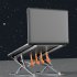 N8 Laptop Stand Ergonomic Laptops Desk Elevator Aluminium Alloy Folding Holder For Notebook Computer Laptop Tablet N8 gray  die cast paint 