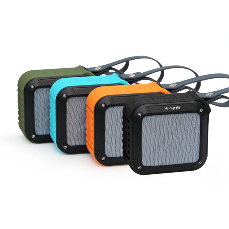W-KING S7 Mini Wireless Waterproof Loudspeaker with TF/FM/AUX/NFC Bluetooth Bike Speaker for Phones Blue