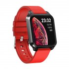 N90 Smart Watch Square Ecg Heart Rate Blood Pressure Blood Oxygen Text 1.7-inch Full Touch-screen Ip68 Waterproof Compatible For Huawei Ios red