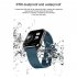 N90 Smart Watch Square Ecg Heart Rate Blood Pressure Blood Oxygen Text 1 7 inch Full Touch screen Ip68 Waterproof Compatible For Huawei Ios black