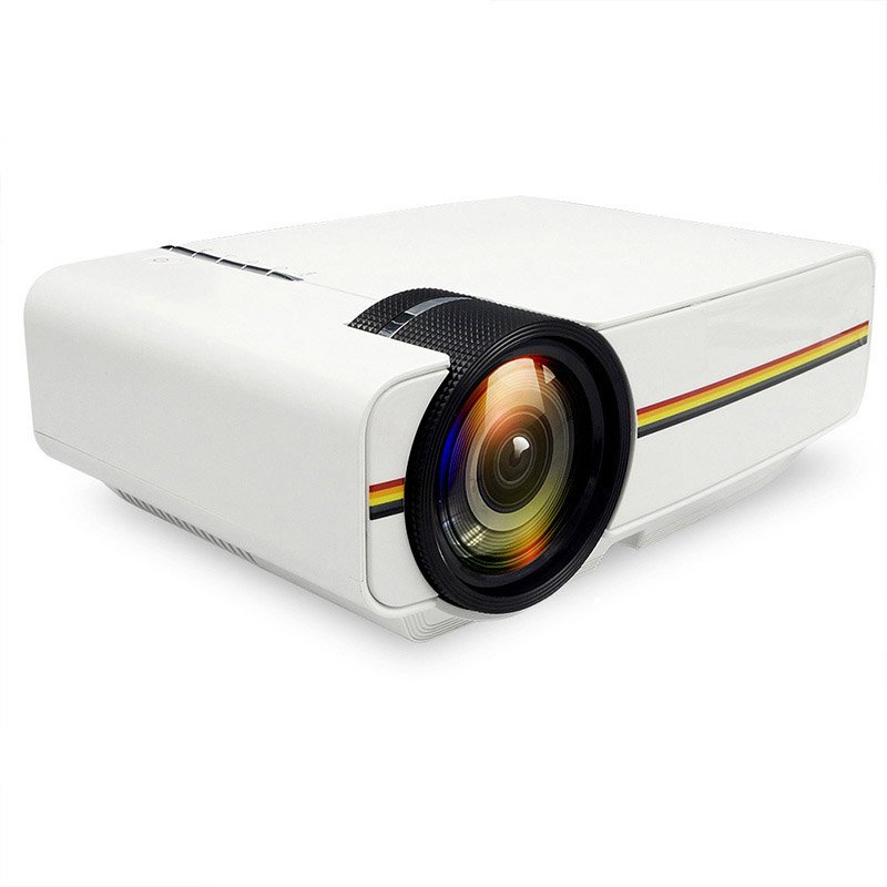 YG410 Home Theater Cinema Movie Video Projector with Wired Sync Display With HDMI VGA AV USB LED Projector Beamer _White