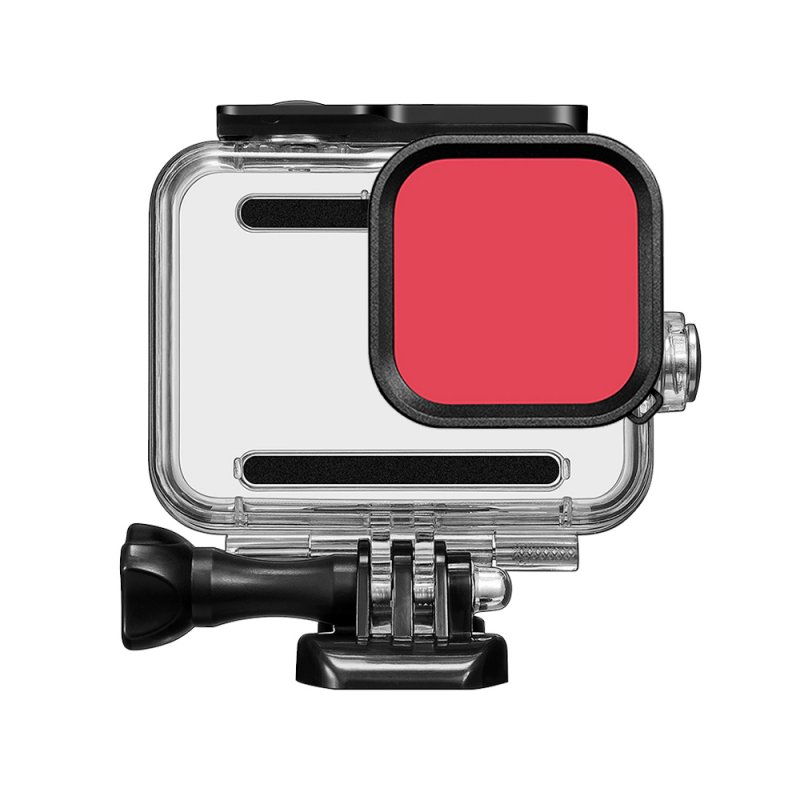 For Gopro Hero 8 Camero Screen Device Waterproof Shell Anti-fog Film 3-color Filter Anti-scratch Anti-shock Overall Protection  