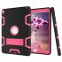 NEW iPad 10 5 2017 2018 PC  Silicone Hit Color Armor Case Tri proof Shockproof Dustproof Anti fall Protective Cover  Gray   Rose Red