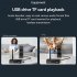 NFC Audio Receiver Adapter Home HIFI Stereo Music Receiver Theater System Stereo Audio Receivers 3 5mm AUX RCA USB Flash Drive TF Player black