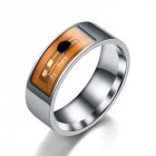 NFC Multifunctional Waterproof Intelligent Ring Smart Digital Ring Gift Silver 9