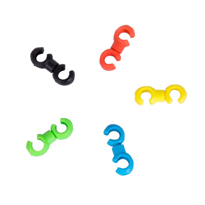 Bicycle MTB Brake Cable S Style Clips Buckle Hose Guide Bike Cross Line Clip green