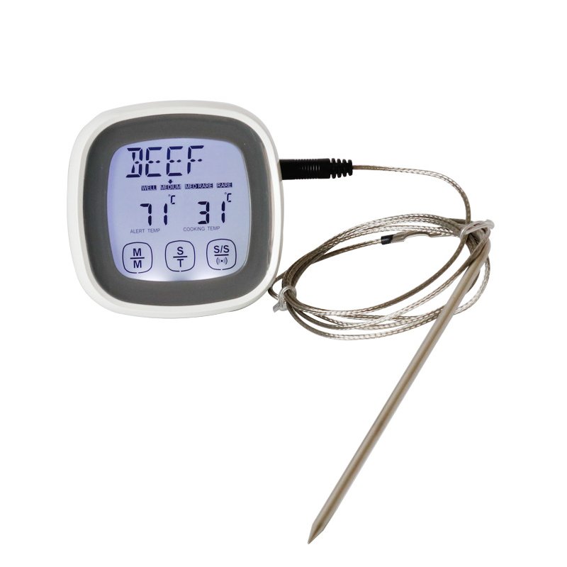 Wireless Bbq Thermometer With Probes Timer For Kitchen Meat Grill Electronic Timer 