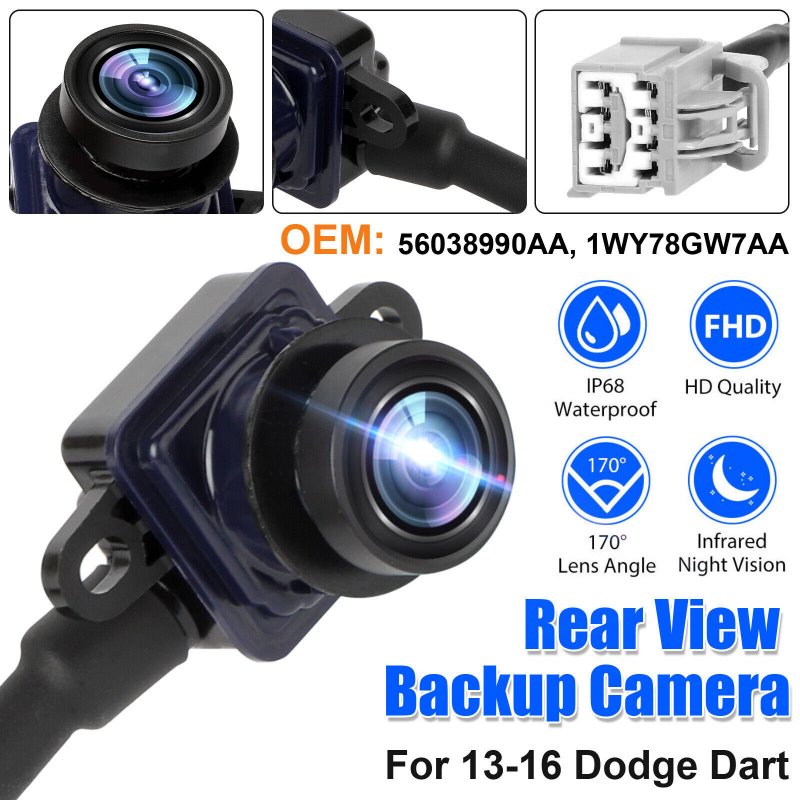 Car Rearview Backup Camera Pdc Parking Camcorder 56038990aa Parts for 2013-2016 Dodge Dart 