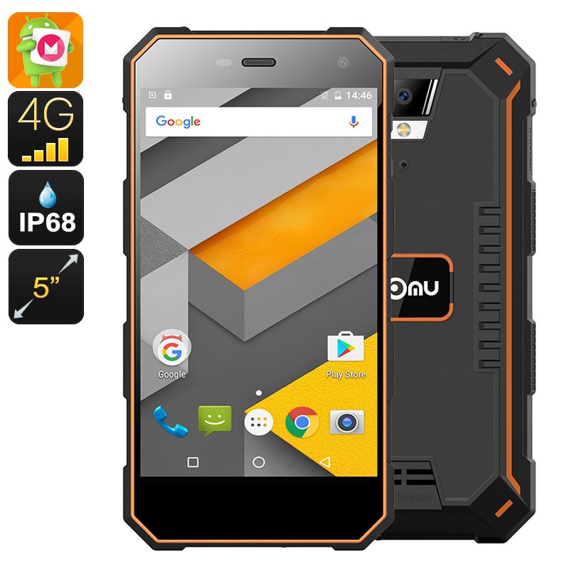 NOMU S10 Rugged Android Phone (Orange)