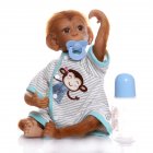 NPK Simulate Silicone Monkey + Simulation Nipple + Feeding Bottle Toy As shown
