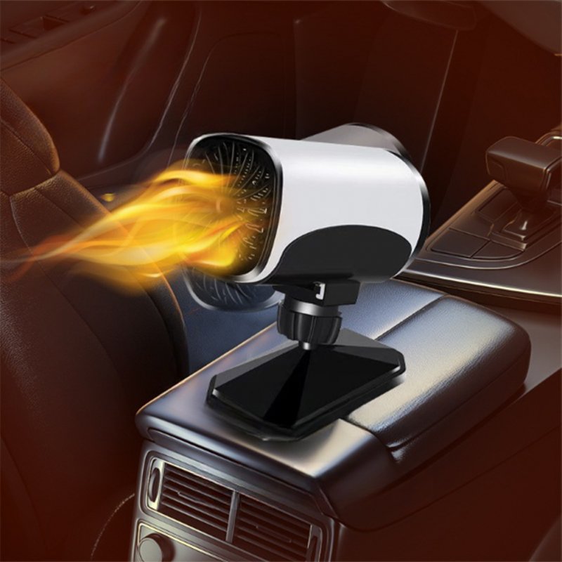 Car Heater Windscreen Defogger Cooling Heating Electric Blower Defroster Black and White 12V
