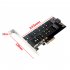 NVMe Protocol PCIe to M 2 Interface SSD M 2 Adapter Card 110mmM Key Plus B Key Dual Adapter Card black