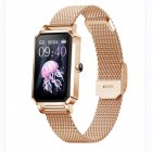 NX2 Women Smart Watch Full Screen-touch Smartwatch Pedometer Physiological Period Monitoring Ip68 Waterproof Sports Bracelet Rose gold