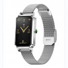 NX2 Women Smart Watch Full Screen-touch Smartwatch Pedometer Physiological Period Monitoring Ip68 Waterproof Sports Bracelet silver