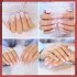 Nail  Applicator Multiple Sized Flexible For Various Fingers Makeup Easy Nail Applicator Tools Pink