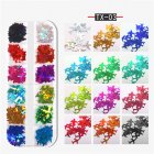 Nail Art Sequins Maple leaf butterfly alphabet flame Geometric Sequins DIY Decoration Aircraft sequin TX 03