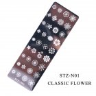 Nail Art Stamping Plates Dream Catcher Lace Flower Patterns Nail Polish Transfer Stencils Manicure Image Tools  STZ N01