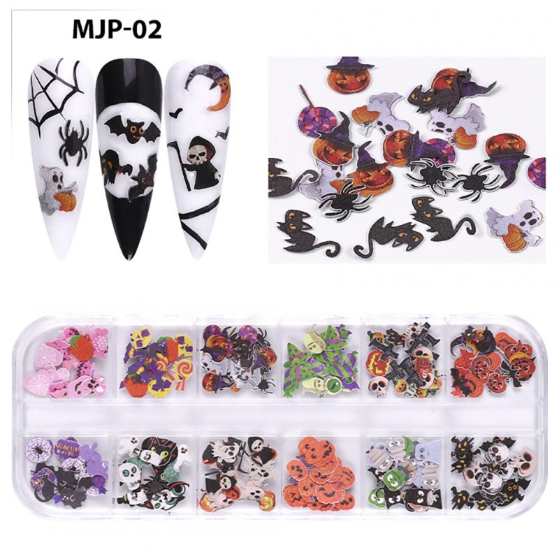 Nail Decorator Butterflies with little flowers for Christmas and Halloween nail art Nail jewelry set 02