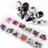 Nail Decorator Butterflies with little flowers for Christmas and Halloween nail art Nail jewelry set 06