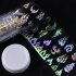 Nail Foil Flame Nail Transfer Sticker Slide Nail Art Sticker Decals 302