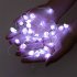 Natural Amethyst Decorative Lights Crystal String Lights Hanging Ornament For Room Wedding Decor white light