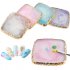 Natural Resin Stone Nail Art Color Palette Acrylic Gel Polish Holder Drawing Color Paint Dish Glue Pallet Display 3  blue