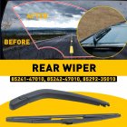 Natural Rubber Rear Wiper Arm Blade Replacement 85241-47010 85242 47010 85292-35010 High-pressure Spring Rear Windshield Wiper Assembly For Window Cleaning black